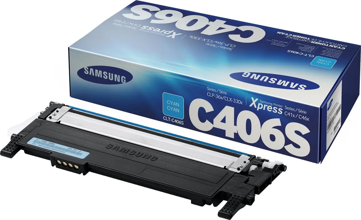 Samsung CLT-C406S Toner Cyaan - 1.000 Pagina's