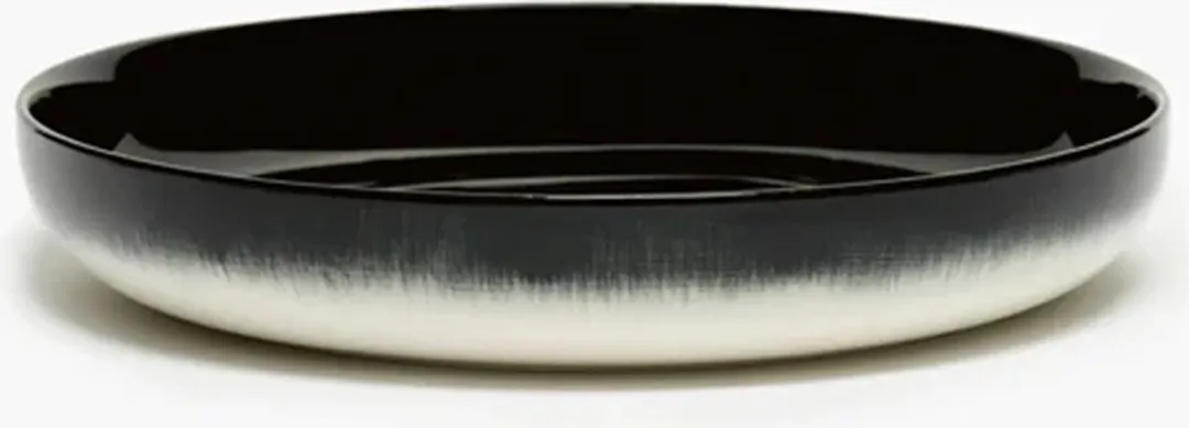 Serax Dé Tableware By Ann Demeulemeester Diep Bord Ø24 - 2 Stuks - Zwart/Wit