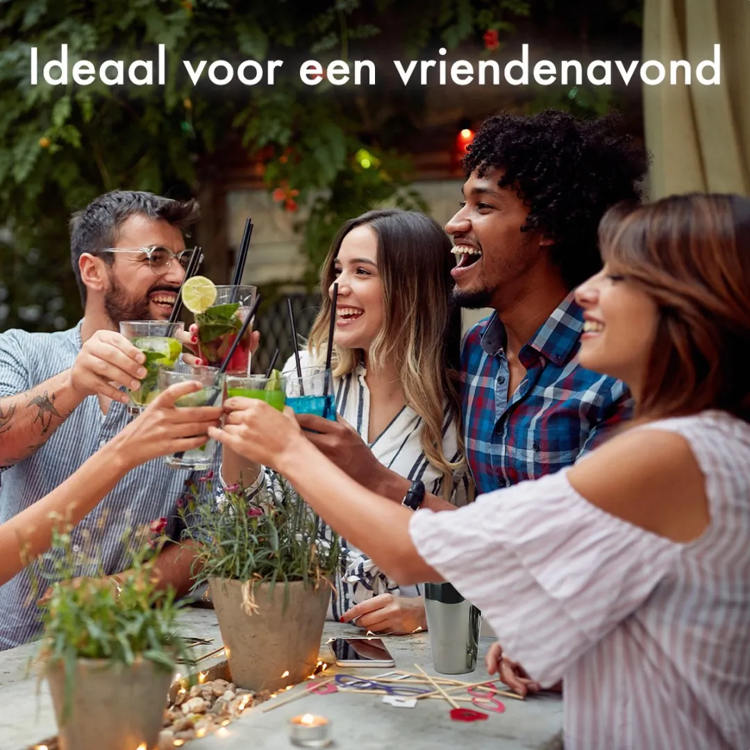 KitchenBrothers Cocktailset 25-delig - PFAS-vrij - Lichtbruin/Bamboe