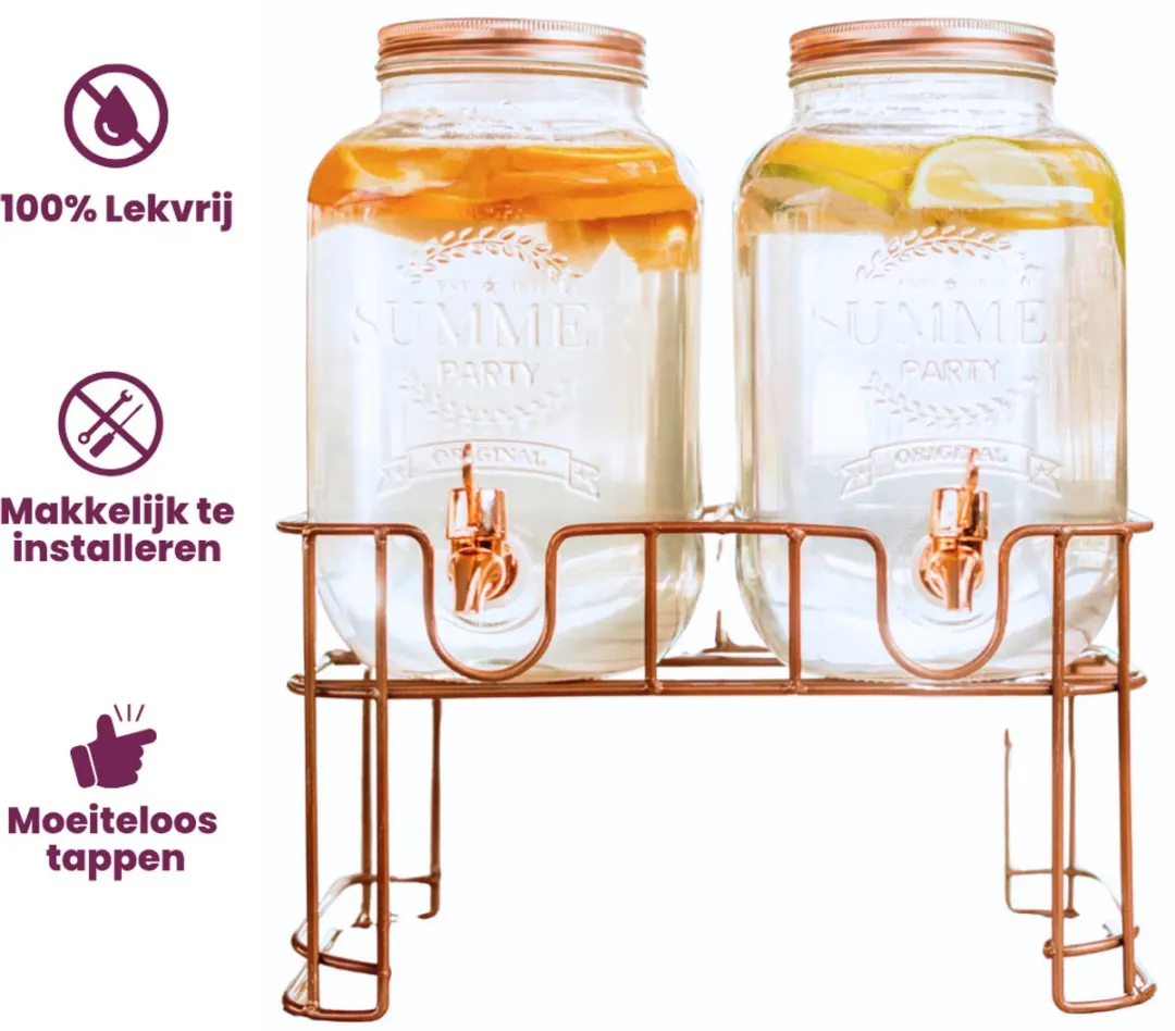 Cosy&Trendy Sapdispenserset 2x 3,5L - Transparant