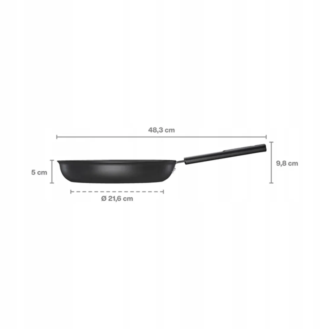 Fiskars Hard Face Koekenpan 26cm - Zwart