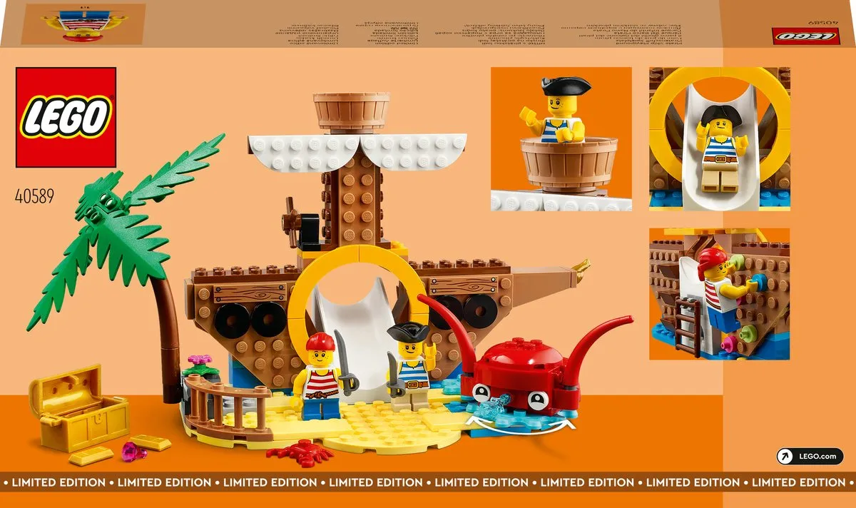 LEGO Piratenschip Speeltuin 40589 - 160 Stukken - 2 Minifiguren