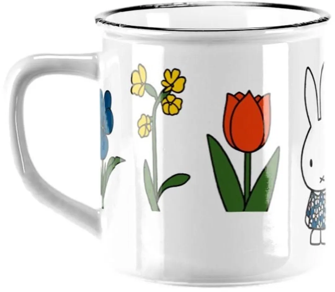Nijntje Keramische Mok Bloemen - 20ml Wit Multi