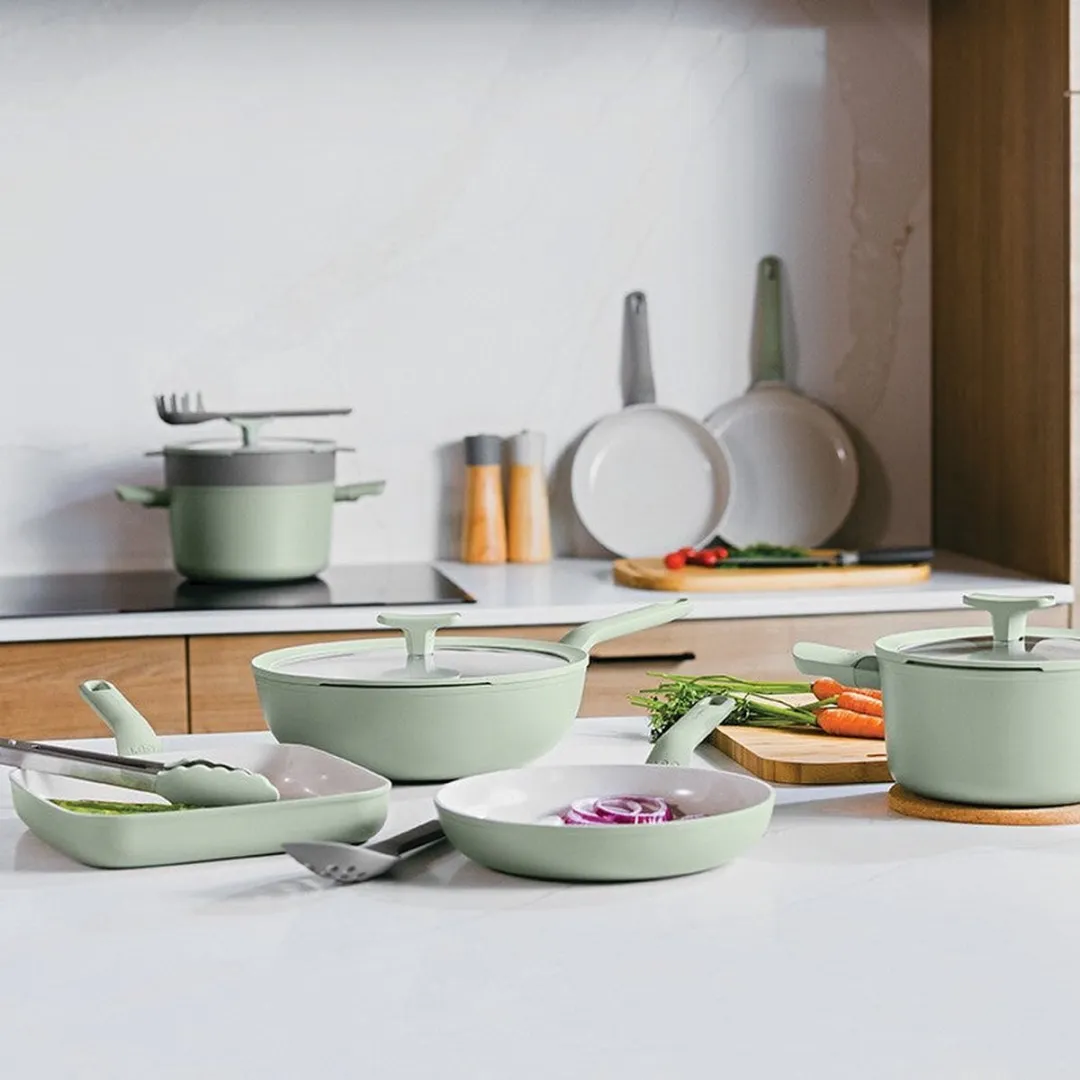 BergHOFF LEO Wokpan 28cm - Groen - PFAS-vrij