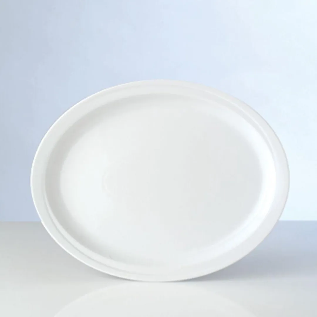 BergHOFF Essentials 2x Ovaal Bord Hotel Line 24cm - Wit