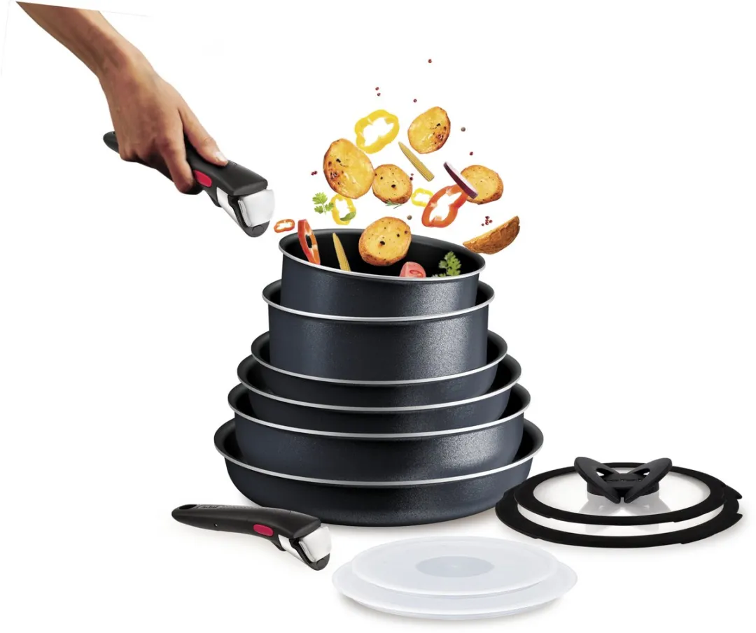 Tefal Ingenio So Light L7239223 Pannenset 12-delig - Zwart - afbeelding 6 van 6