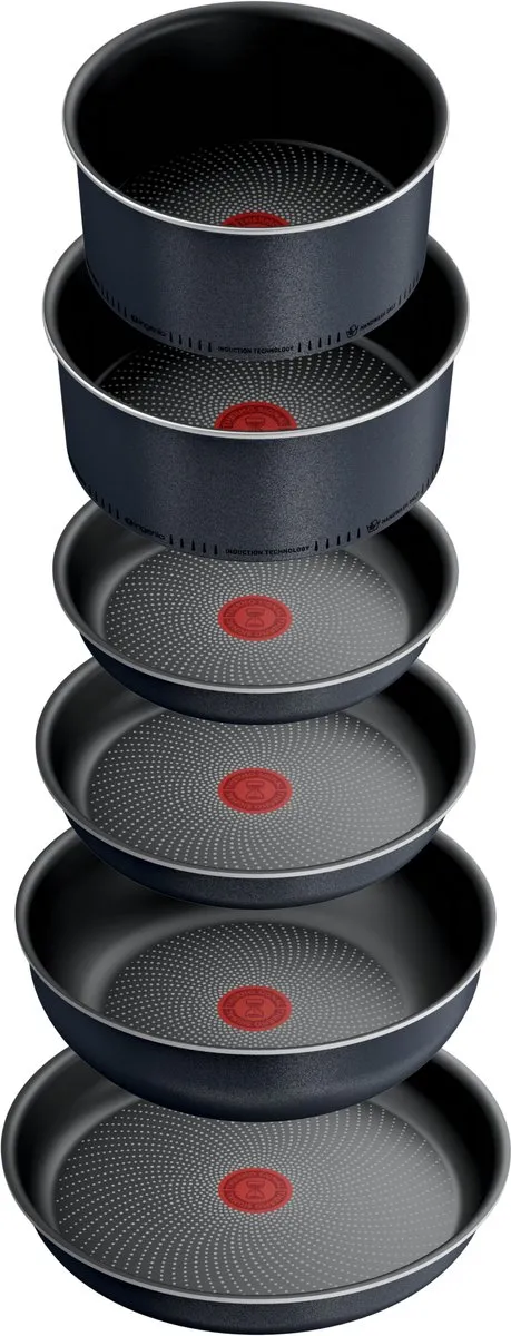 Tefal Ingenio So Light L7239223 Pannenset 12-delig - Zwart