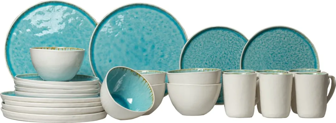 Cosy&Trendy Laguna Azzurro Serviesset - 24-delig - Blauw