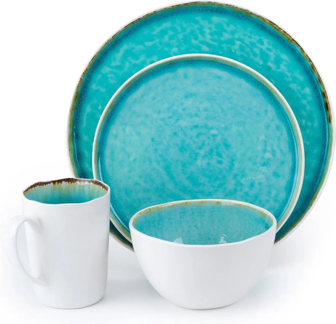 Cosy&Trendy Laguna Azzurro Serviesset - 24-delig - Blauw