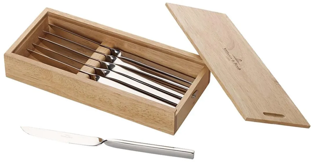 Villeroy & Boch Oscar Steakmessenset - 6-delig - Zilver
