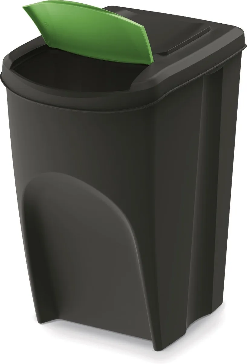 Prosperplast Kaden Prullenbakset 4x35L - Zwart