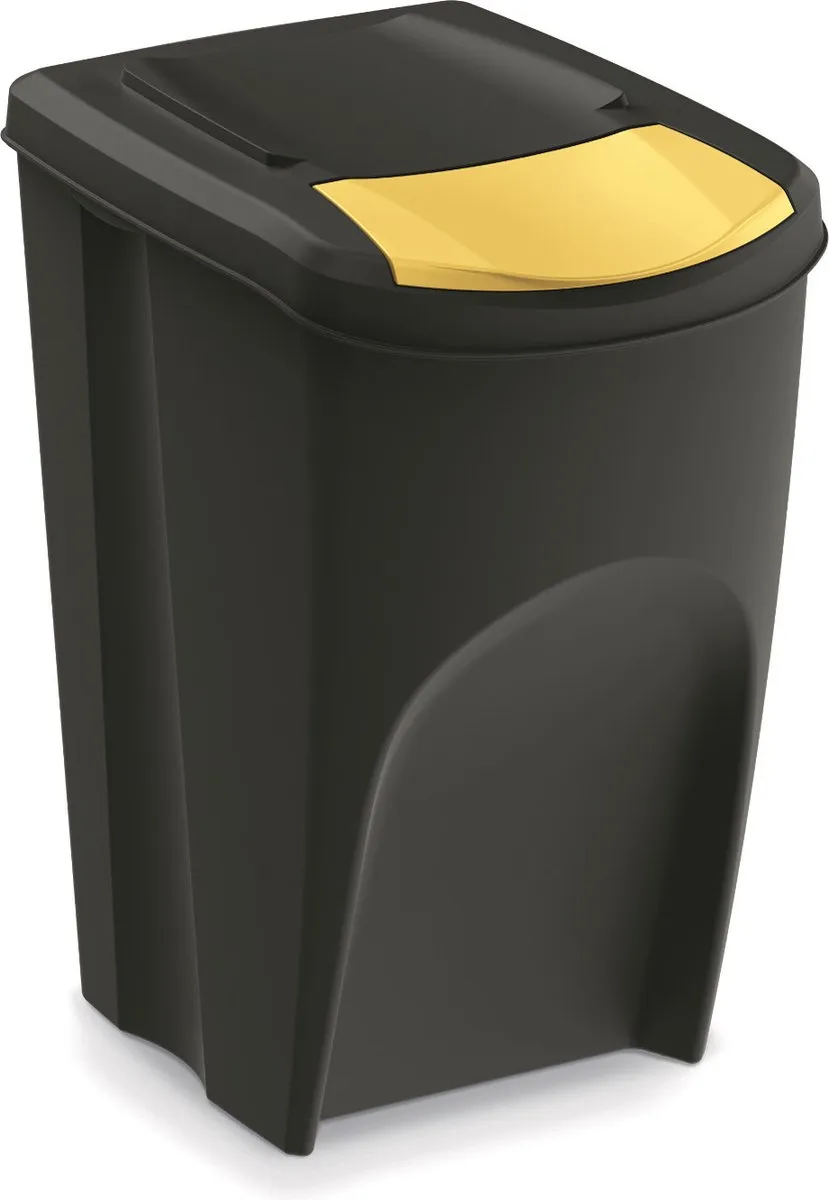 Prosperplast Kaden Prullenbakset 4x35L - Zwart
