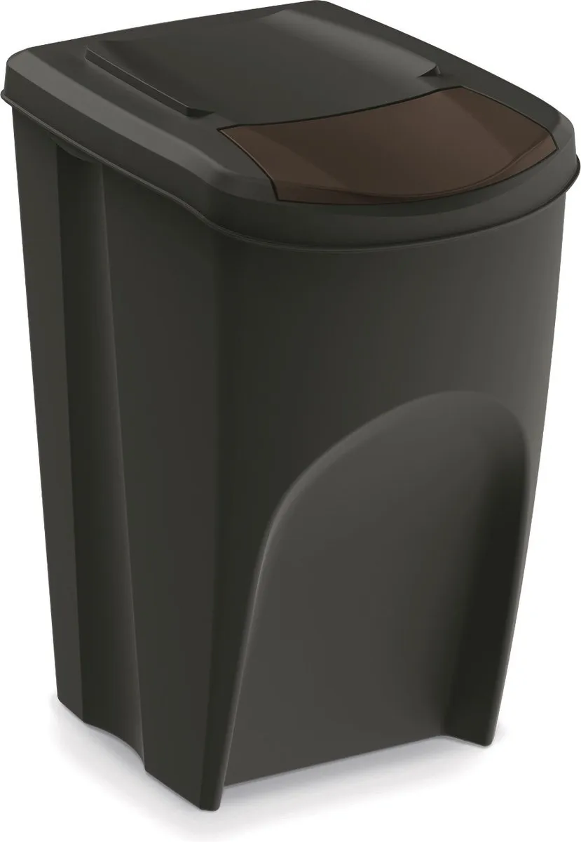 Prosperplast Kaden Prullenbakset 4x35L - Zwart