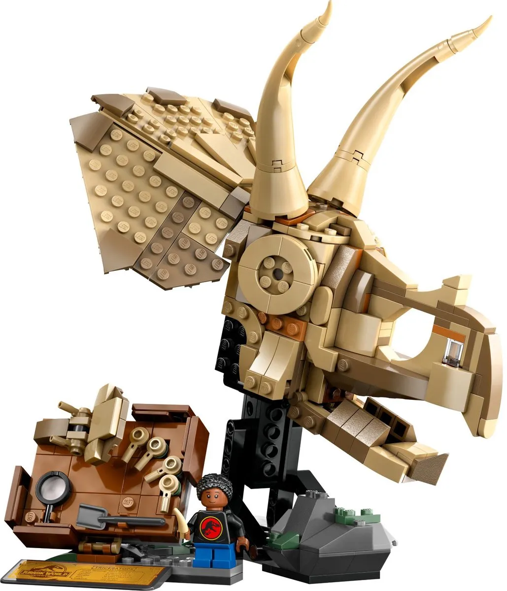 LEGO Jurassic World Dinosaurusfossielen Triceratops Schedel 76969 - 468 Stukken - afbeelding 6 van 6