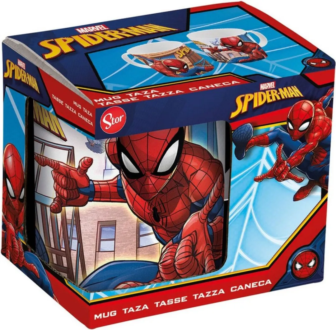 Spider-Man Great Power Mok - Keramisch - 350ml - Rood/Blauw