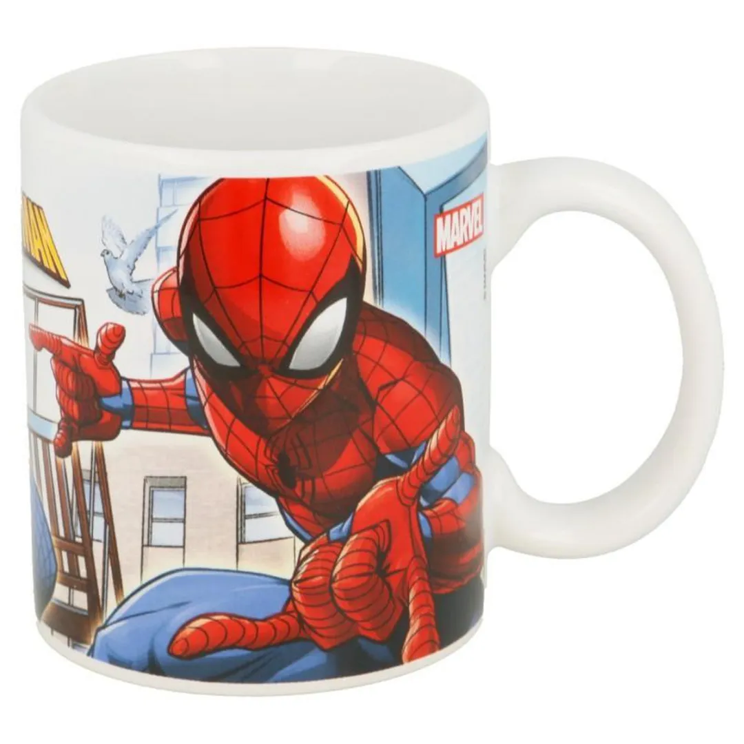 Spider-Man Great Power Mok - Keramisch - 350ml - Rood/Blauw