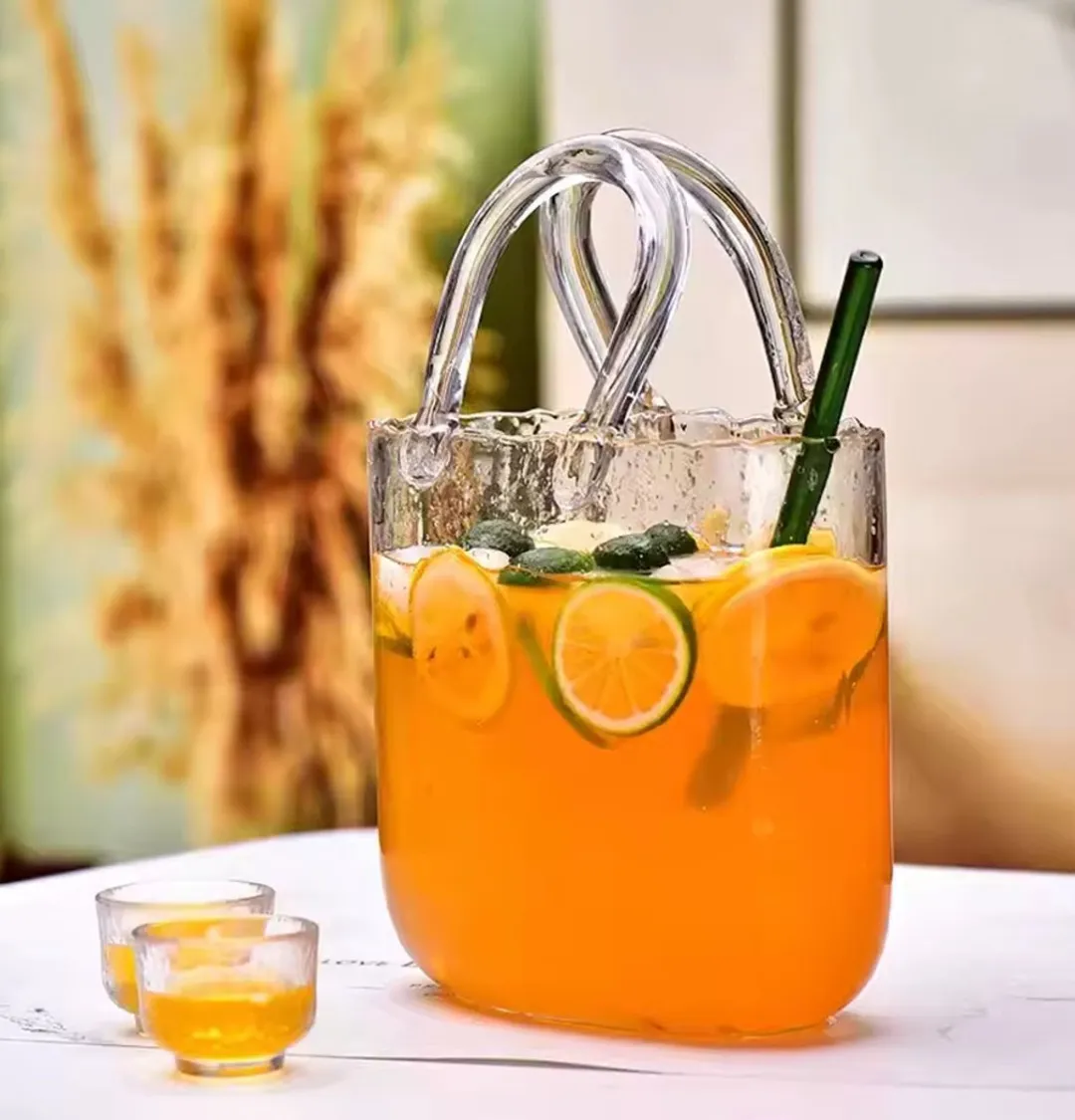 RedParrot Glazen Handtas Cocktail 2.3L - Transparant
