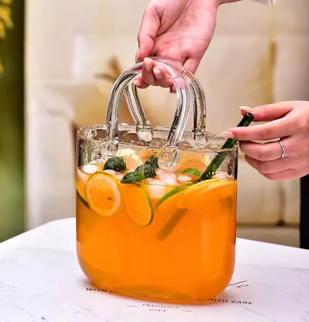 RedParrot Glazen Handtas Cocktail 2.3L - Transparant