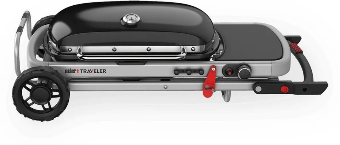 Weber Traveler Gasbarbecue - 15 Burgers - Zwart