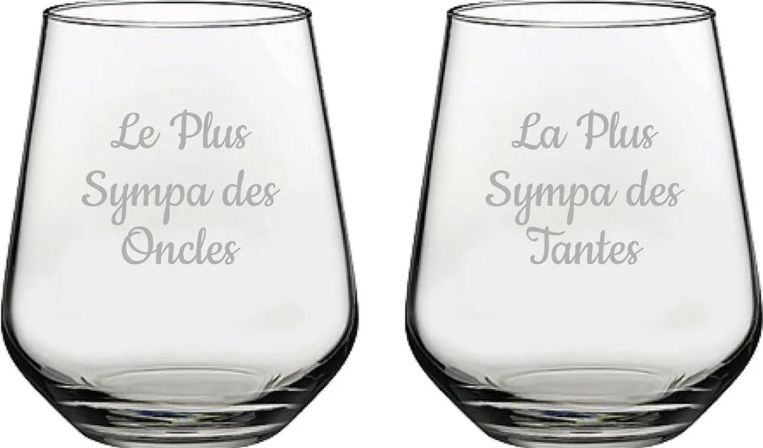 Pasabahce Drinkglas Le Plus Sympa des Oncles & Tantes