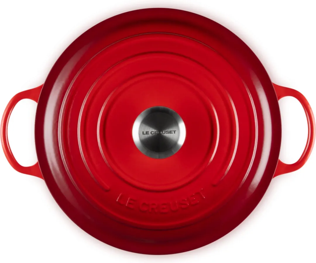 Le Creuset Gietijzeren Marmite 26cm - 5,3L - Kersenrood - afbeelding 6 van 6
