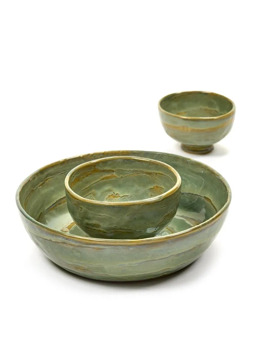 Serax Pascale Naessens Kom XS - 10cm - Zeegroen - 4 Stuks