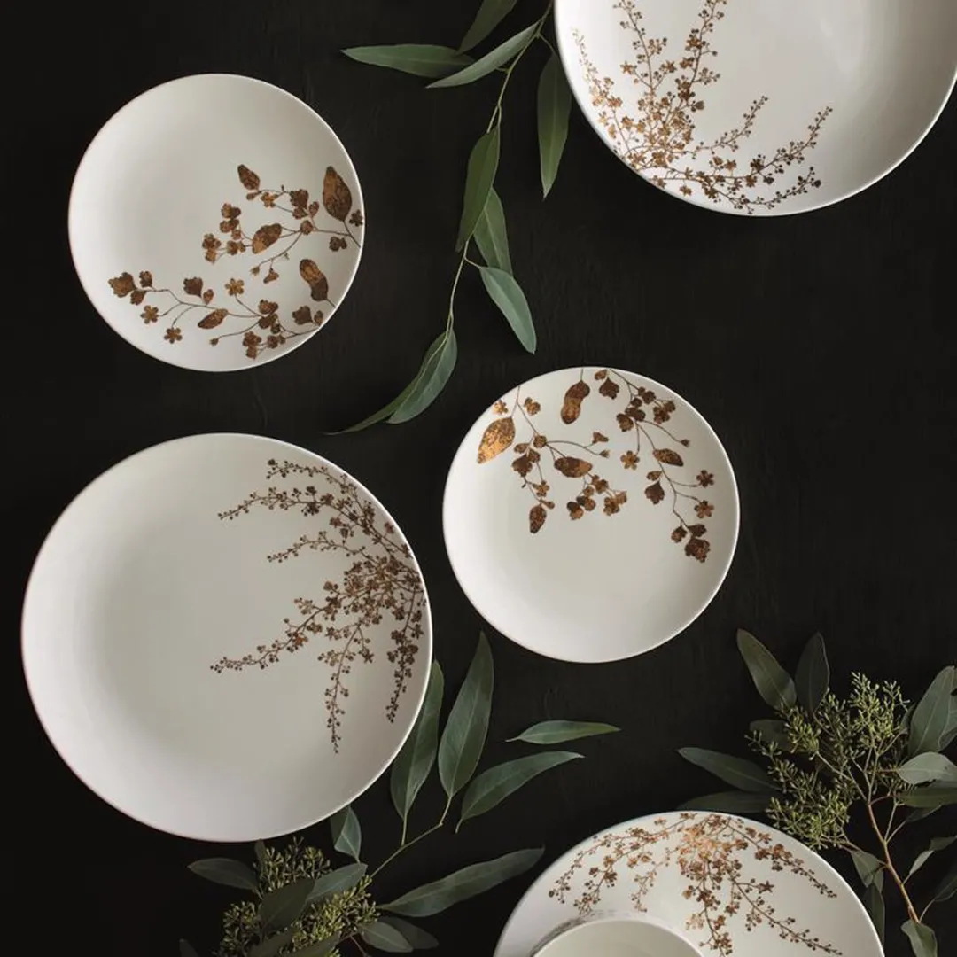 Wedgwood Vera Wang Jardin Dinerbord 28cm - Wit & Goud