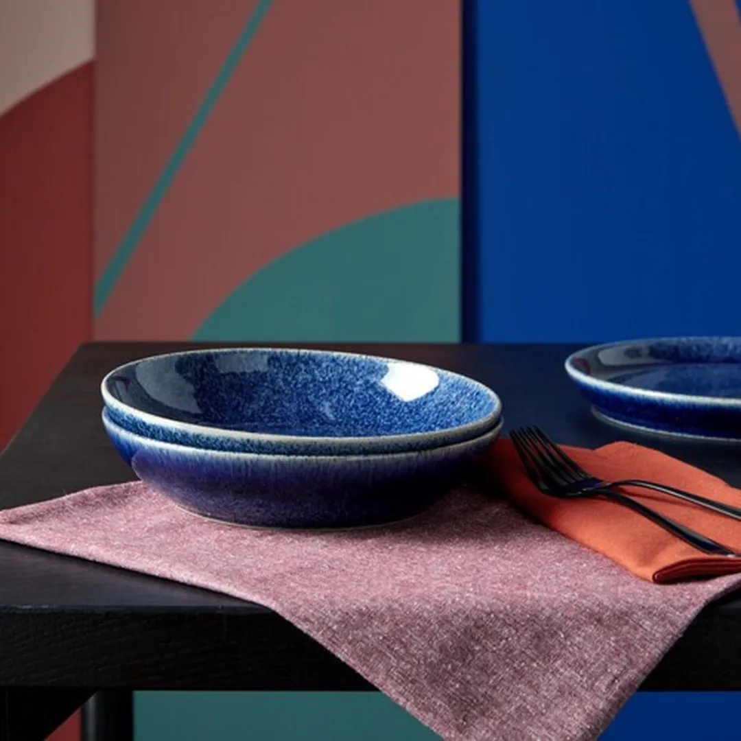 Denby Studio Blue Pastabord Ø22cm