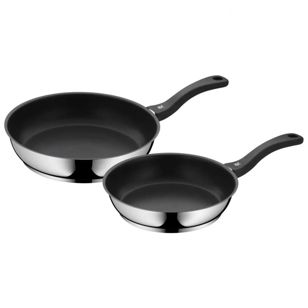 WMF Devil Koekenpannenset 24+28cm - Zilver/Zwart