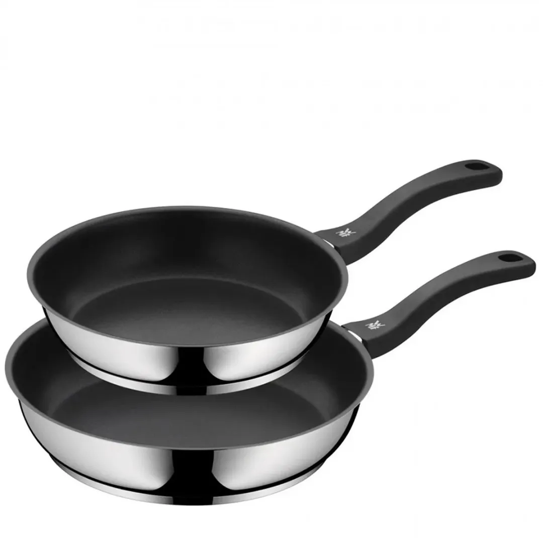 WMF Devil Koekenpannenset 24+28cm - Zilver/Zwart