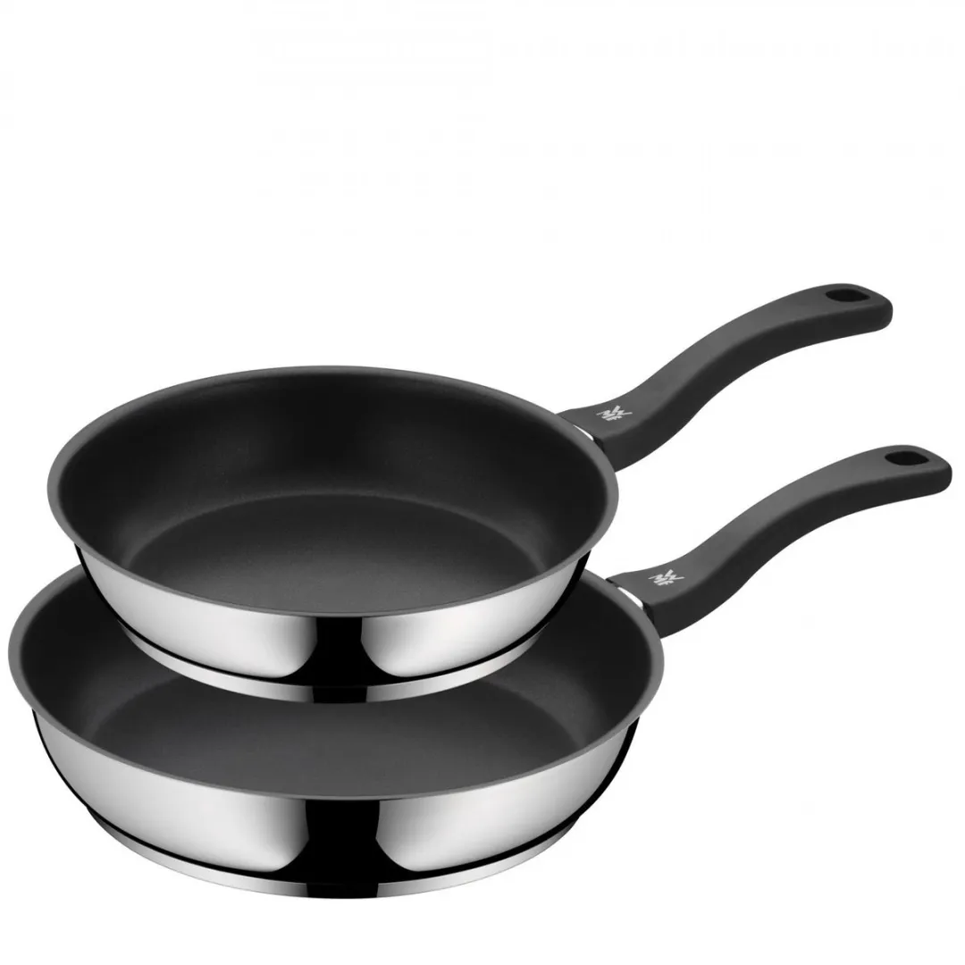 WMF Devil Koekenpannenset 24+28cm - Zilver/Zwart