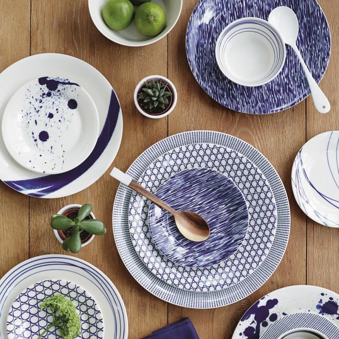 Royal Doulton Pacific Beker 176870 - 390ml - Wit/Blauw