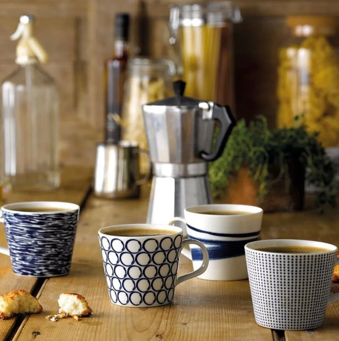 Royal Doulton Pacific Beker 176870 - 390ml - Wit/Blauw