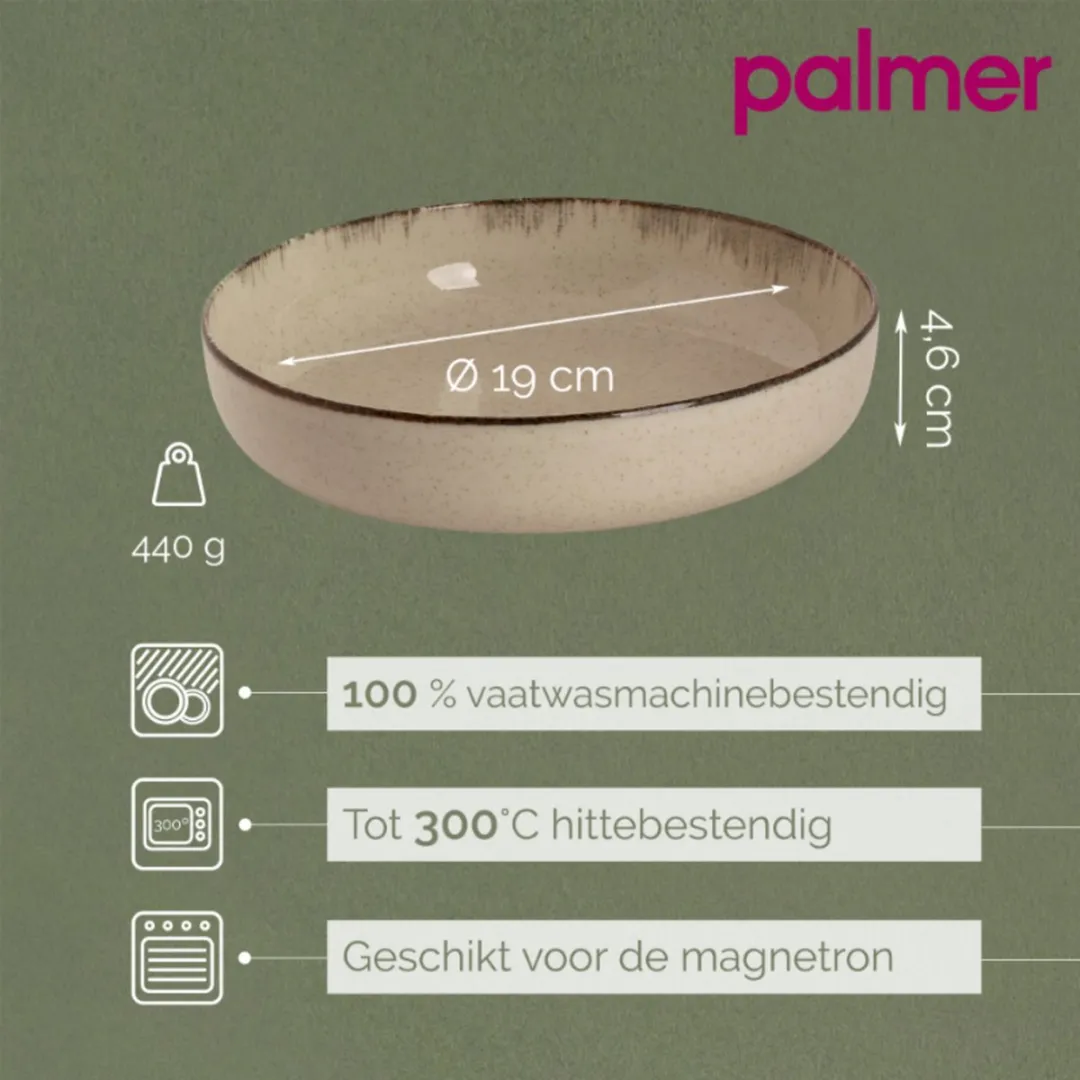 Palmer Antigo Pastabord 28cm - 2 Stuks - Crème