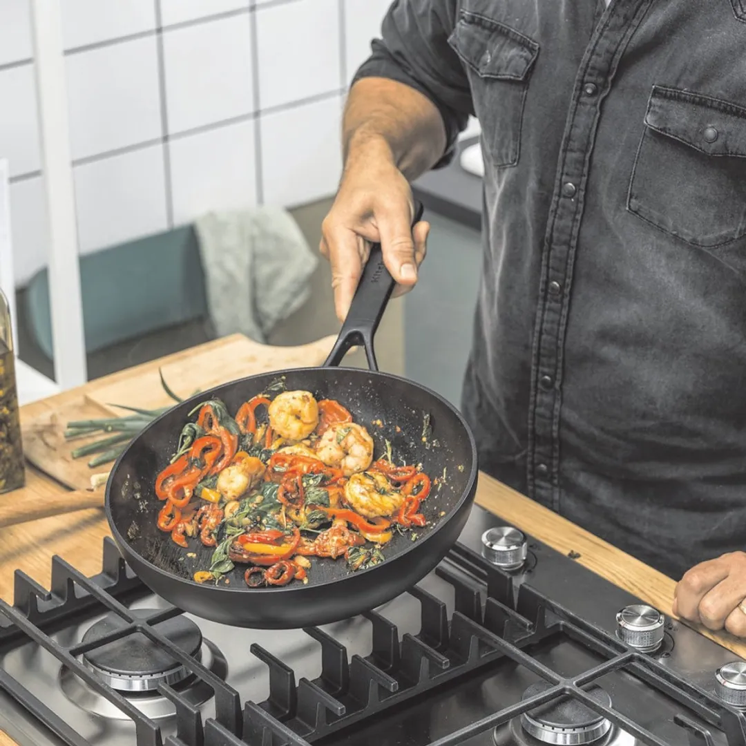 KitchenAid Classic Wok 28cm - Zwart - Inductie