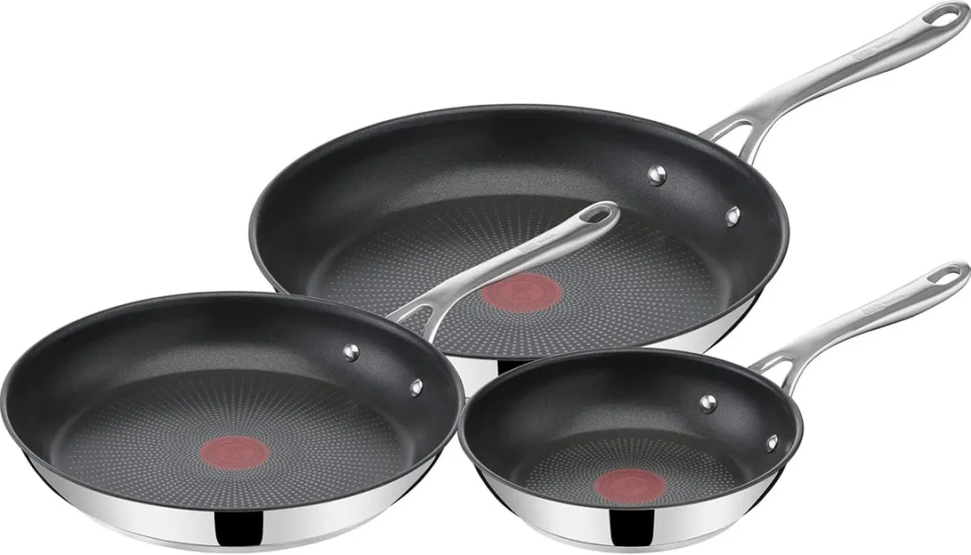 Jamie Oliver by Tefal Cook Smart E310S334 Koekenpannenset 3-delig - Inductie - RVS
