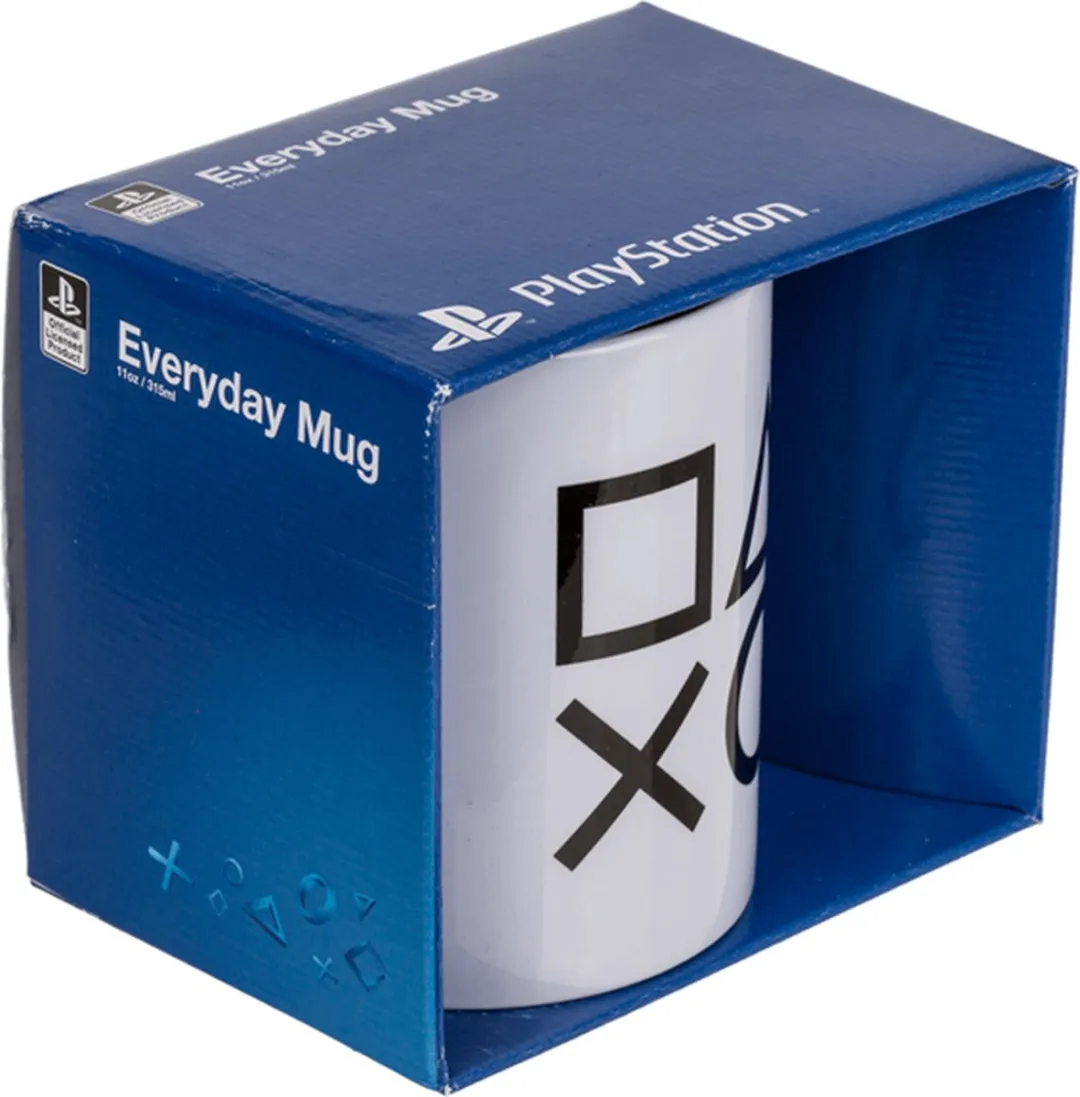 Sony PlayStation Icons Koffiemok - 325ml - Wit