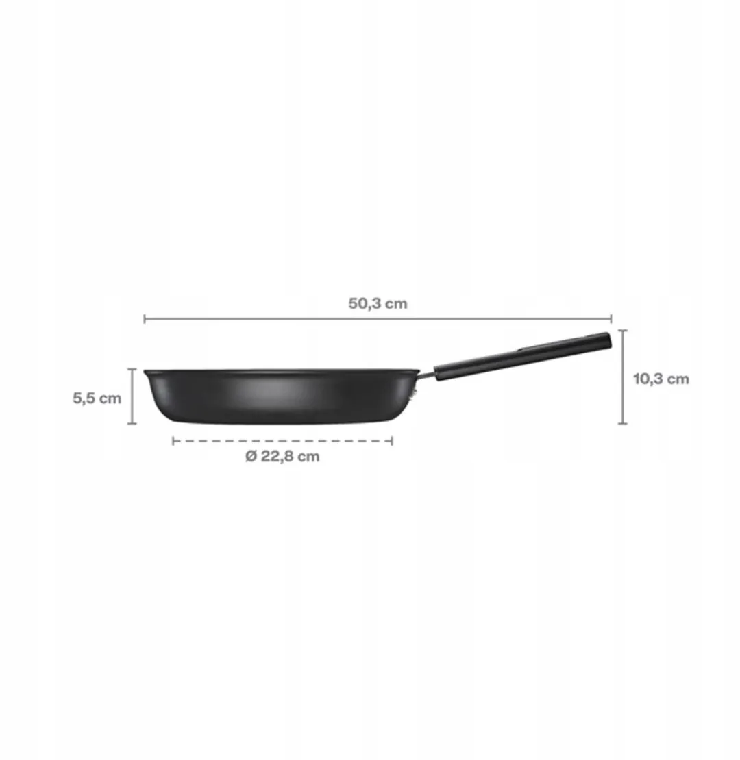 Fiskars Hard Face Koekenpan 28cm - Keramisch - Zwart