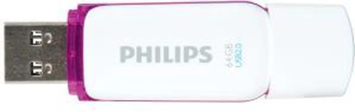 Philips USB-Stick FM64FD70B 64GB - Wit - afbeelding 6 van 6