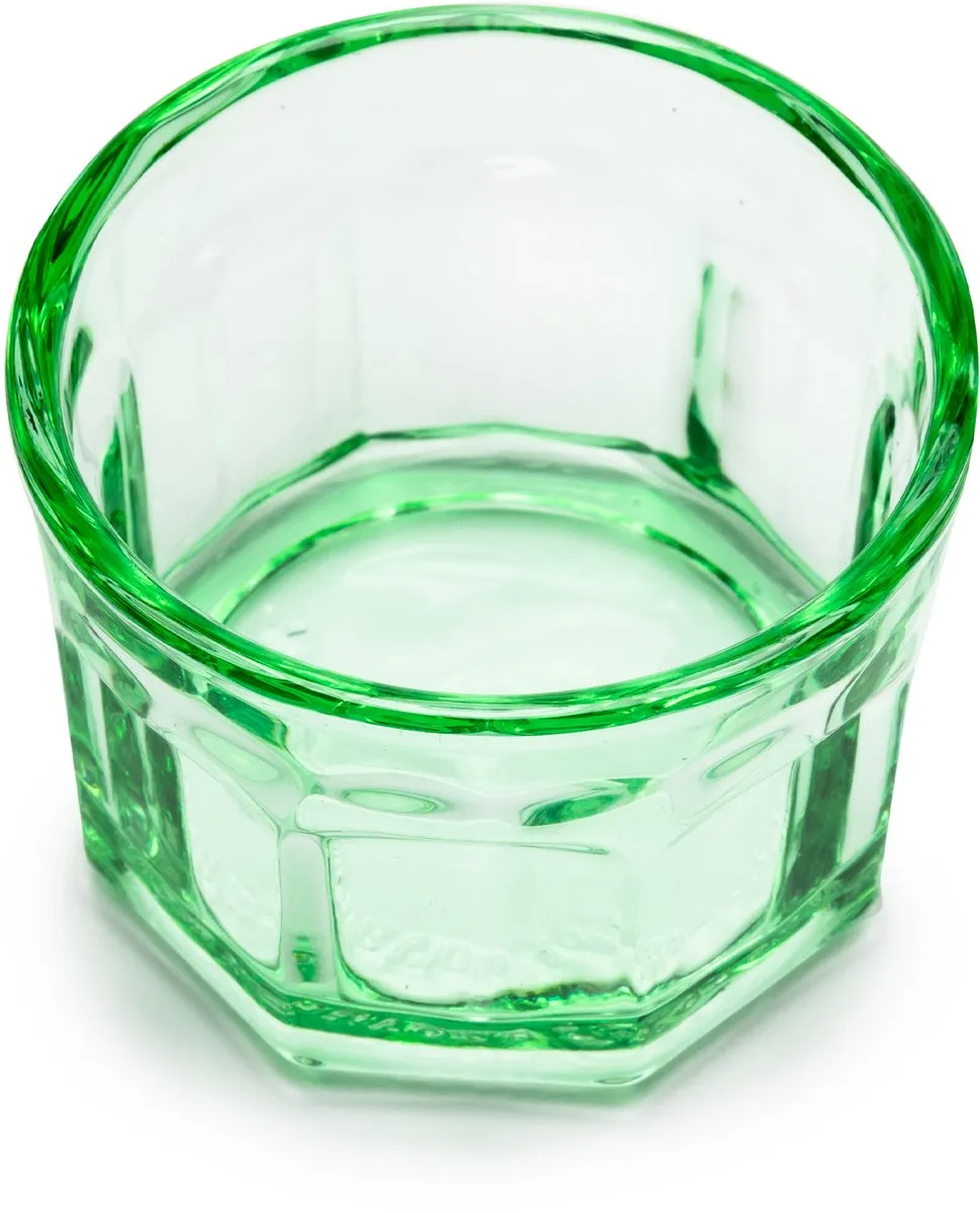 Serax Paola Navone Fish & Fish Glas - 8cm Ø 16cl Groen - 4 Stuks