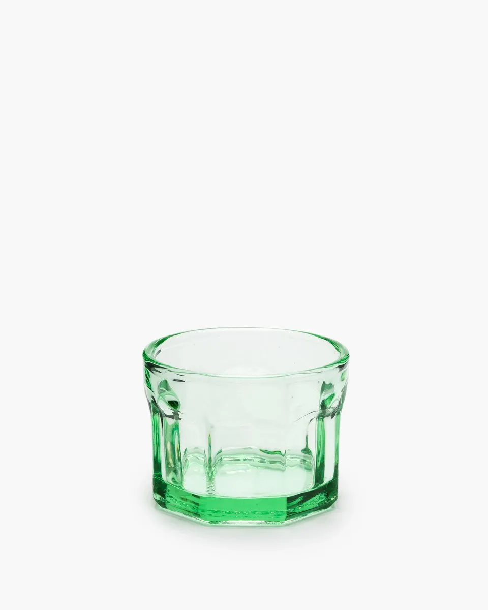 Serax Paola Navone Fish & Fish Glas - 8cm Ø 16cl Groen - 4 Stuks