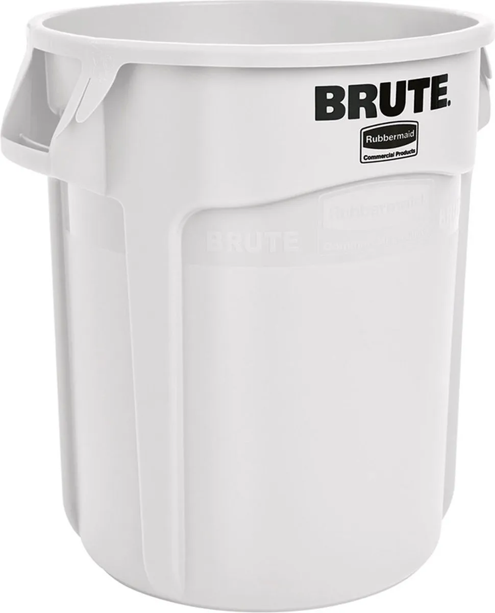 Rubbermaid Brute FG261000WHT Afvalbak