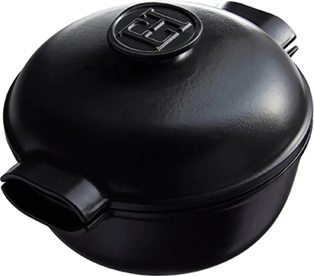 Emile Henry Delight E-box Kookpan 4.0L - Zwart