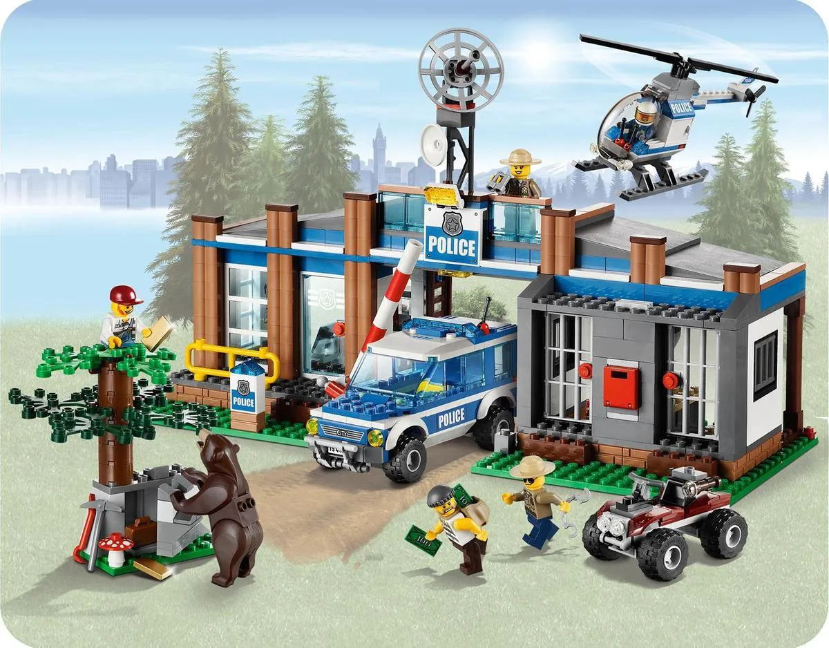 LEGO City Bospolitiebureau 4440 - 633 Stukken