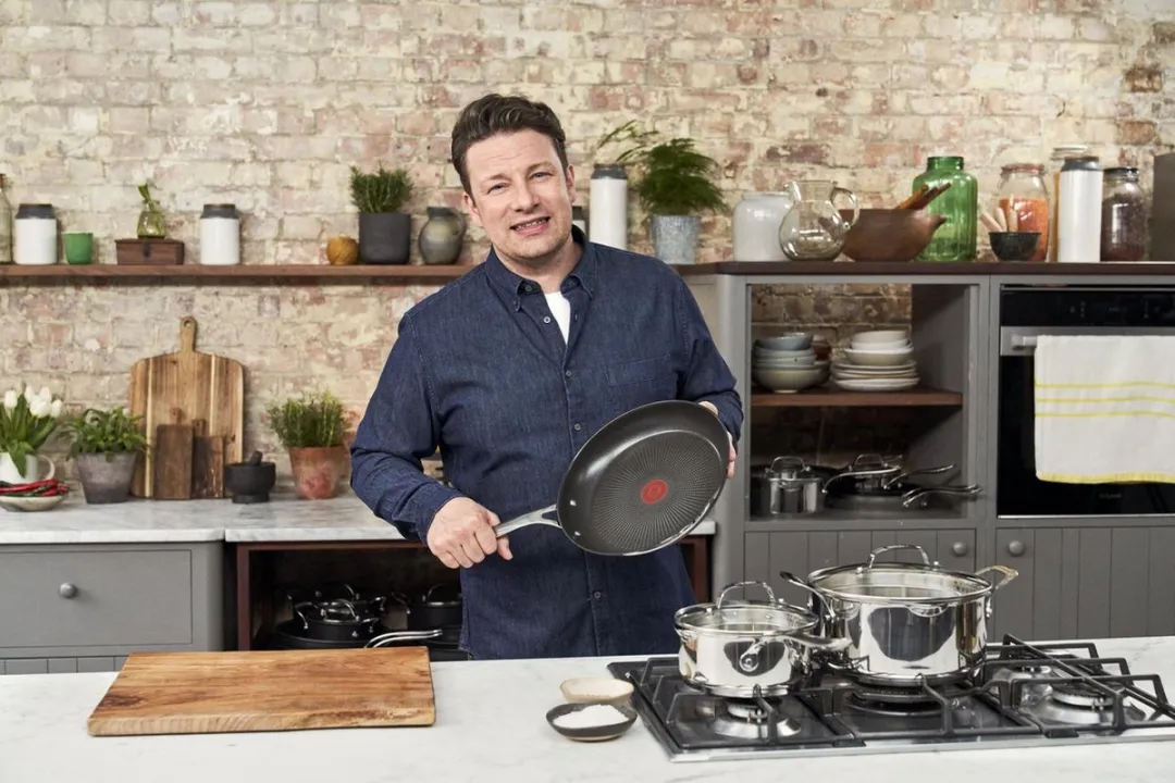 Jamie Oliver by Tefal Cooks Direct On Koekenpan 24cm - Zilver