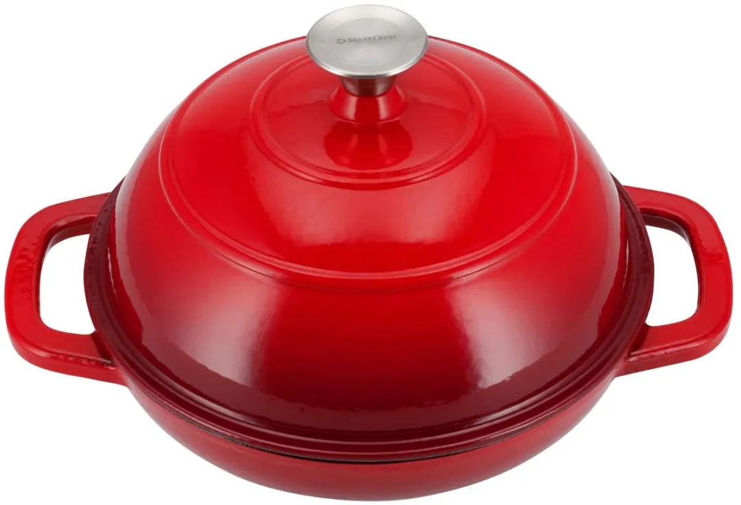Silvercrest Gietijzeren Broodpan 1.6L - Rood