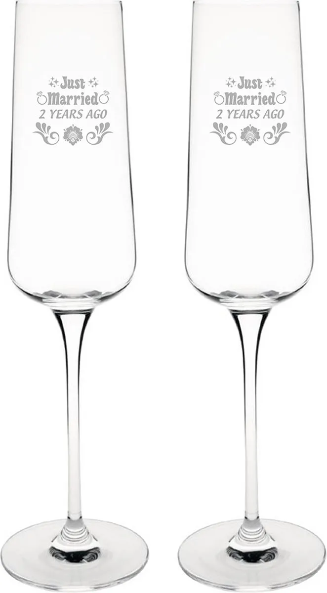 Olympia Champagneglazen Just Married 27cl