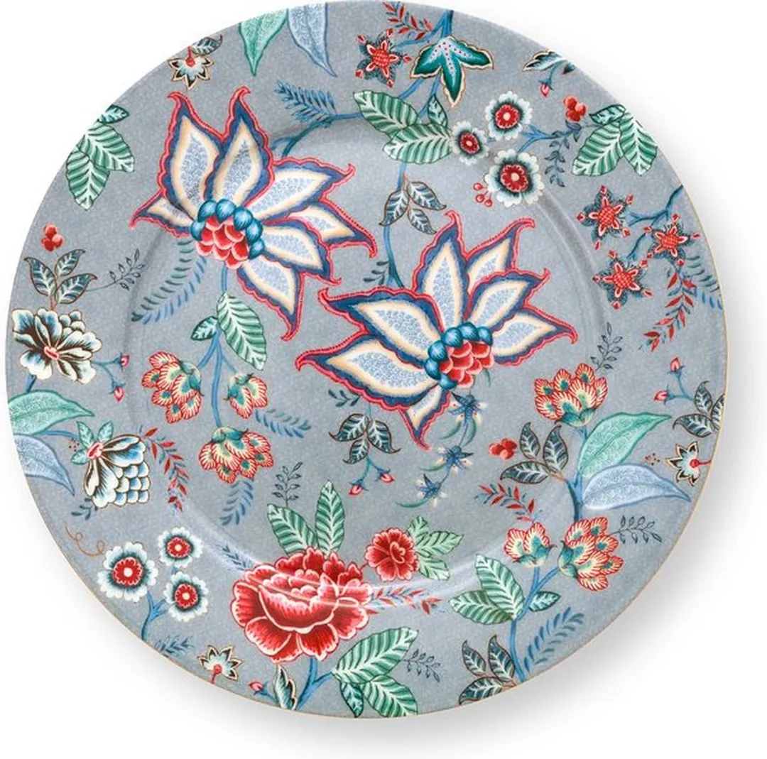 Pip Studio Flower Festival Onderbord - Lichtblauw 32cm
