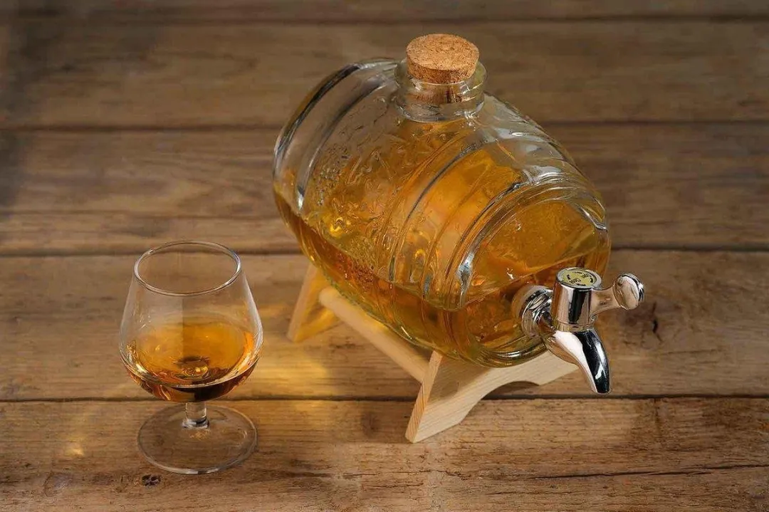 Cosy&Trendy Dispenser 1L - Transparant - Houten standaard