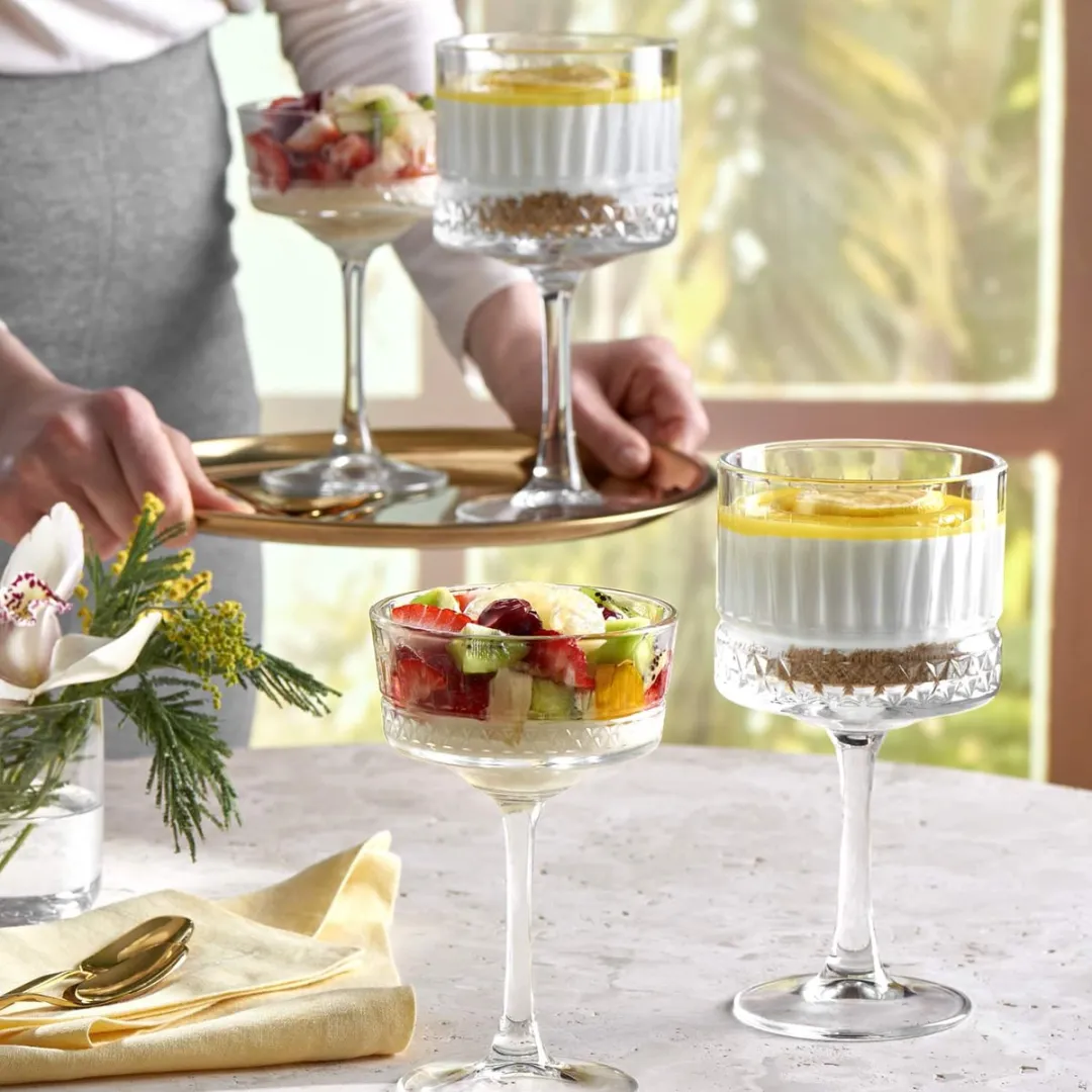 Pasabahce Elysia Champagneglas 26cl - 4 Stuks - Goud